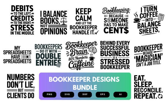 Bookkeeper SVG Bundle: A Graphic Asset for Modern Branding