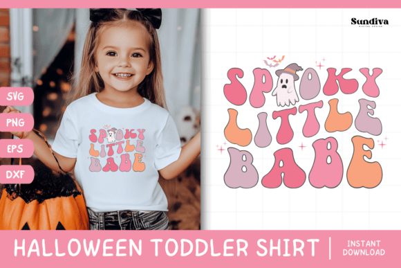 Fun Halloween Toddler Shirt SVG for Crafts and Graphics
