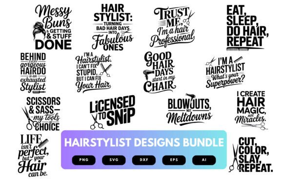 Hairstylist SVG Bundle