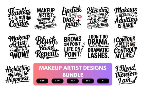 Makeup Artist SVG Bundle