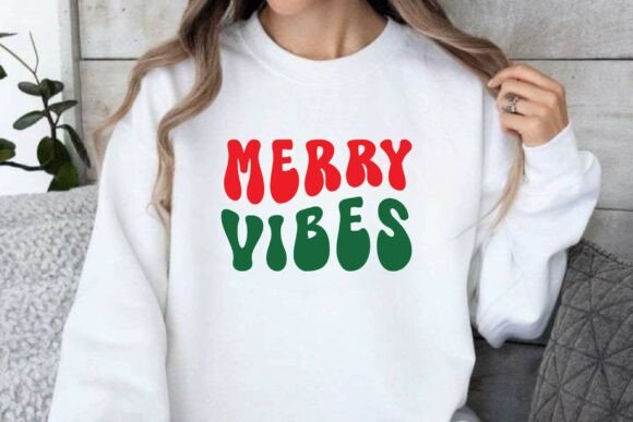 Merry Vibes Svg for Crafts and Graphics