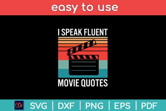 Retro Vintage I Speak Fluent Graphics for Crafts