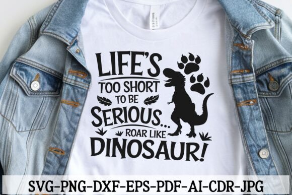 Roar Like a T-Rex Graphic for Crafts