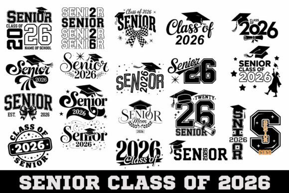 Senior 2026 Graphics for Crafts