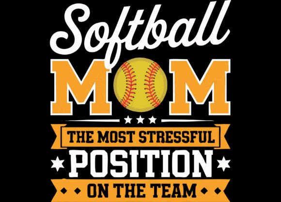 Softball Mom Graphic for Local Branding