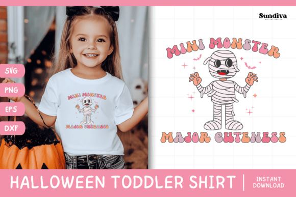 Spooky Fun for Branding: Funny Halloween Toddler Shirt SVG 1 V2