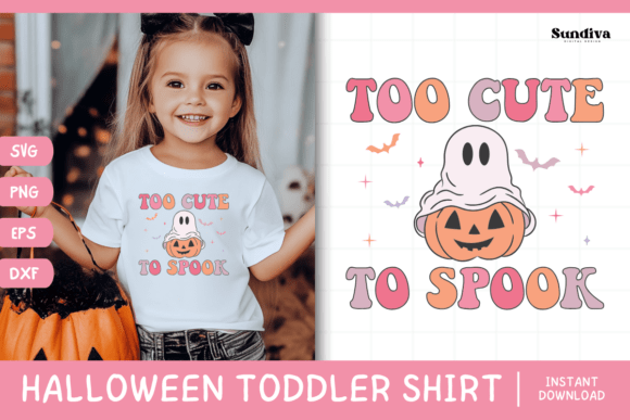 Spooky Fun for Branding: Funny Halloween Toddler Shirt SVG 3