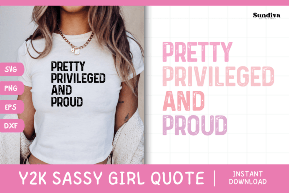 Y2K Sassy Girl Baby Tee Quote 4 Graphics for Crafts